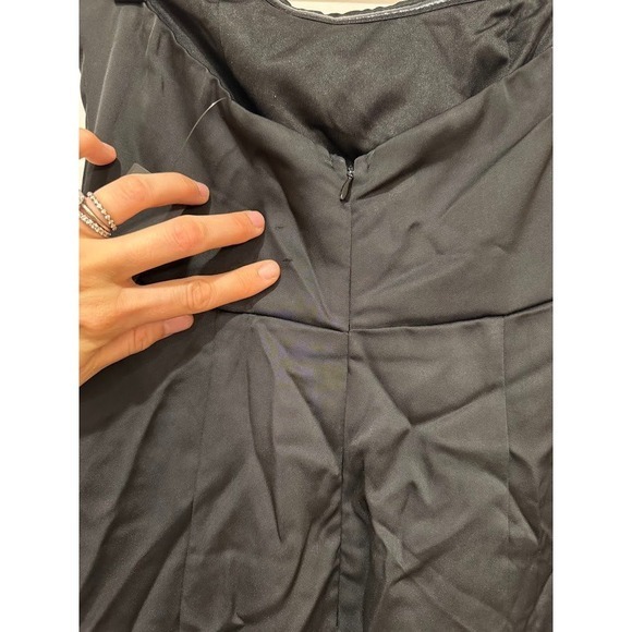 Lulus Black Strapless Tiered Ruffle Maxi Dress XS Evening Formal - Picture 6 of 12